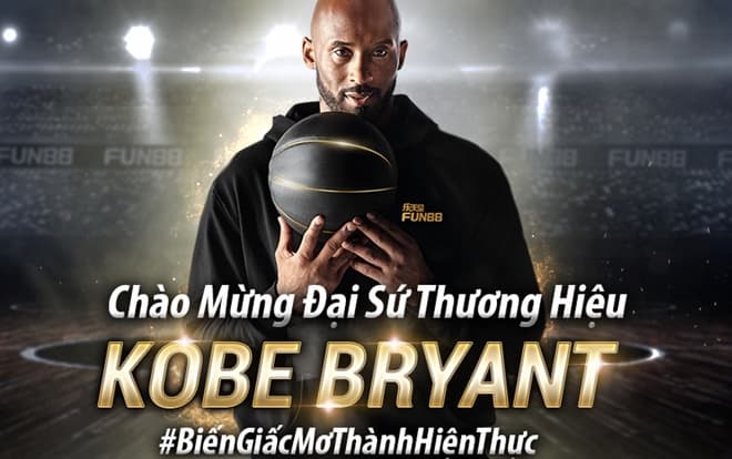 Đại diện thương hiệu Fun88 - Kobe Bryant